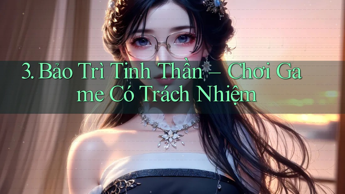 3. Bảo Trì Tinh Thần – Chơi Game Có Trách Nhiệm