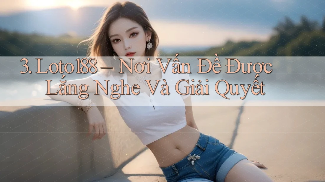 3. Loto188 – Nơi Vấn Đề Được Lắng Nghe Và Giải Quyết