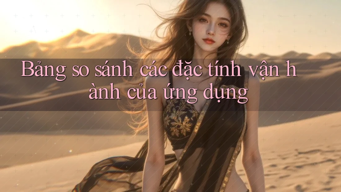 Bảng so sánh các đặc tính vận hành của ứng dụng