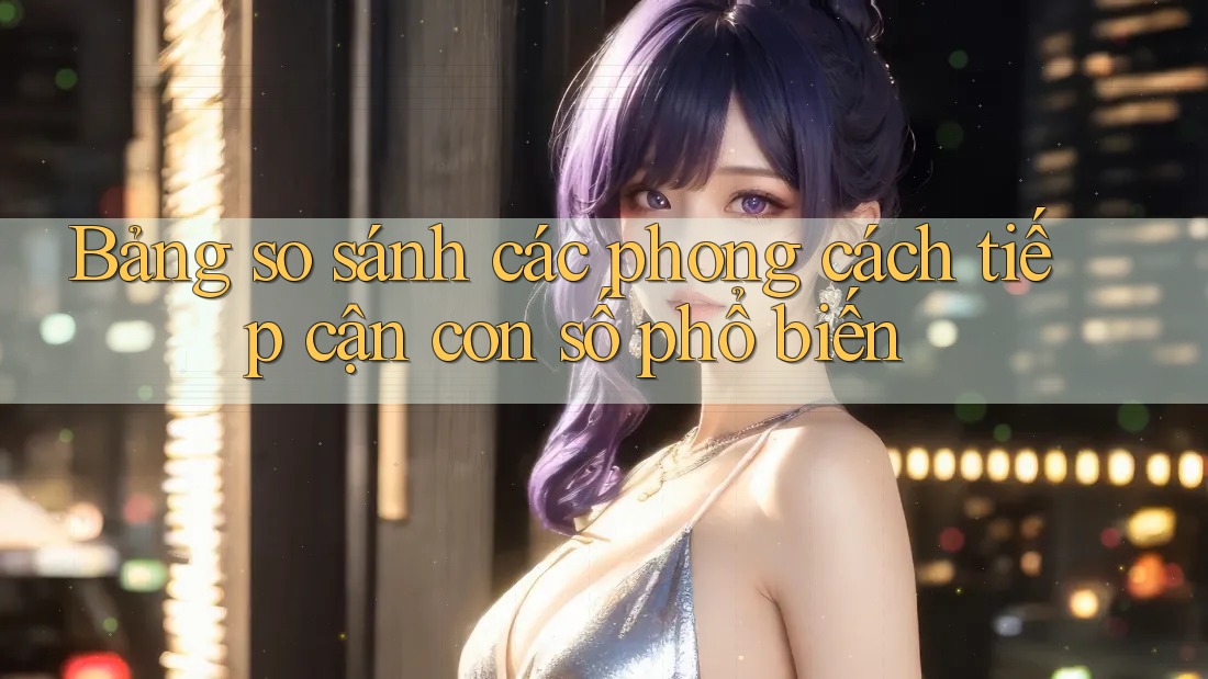 Bảng so sánh các phong cách tiếp cận con số phổ biến