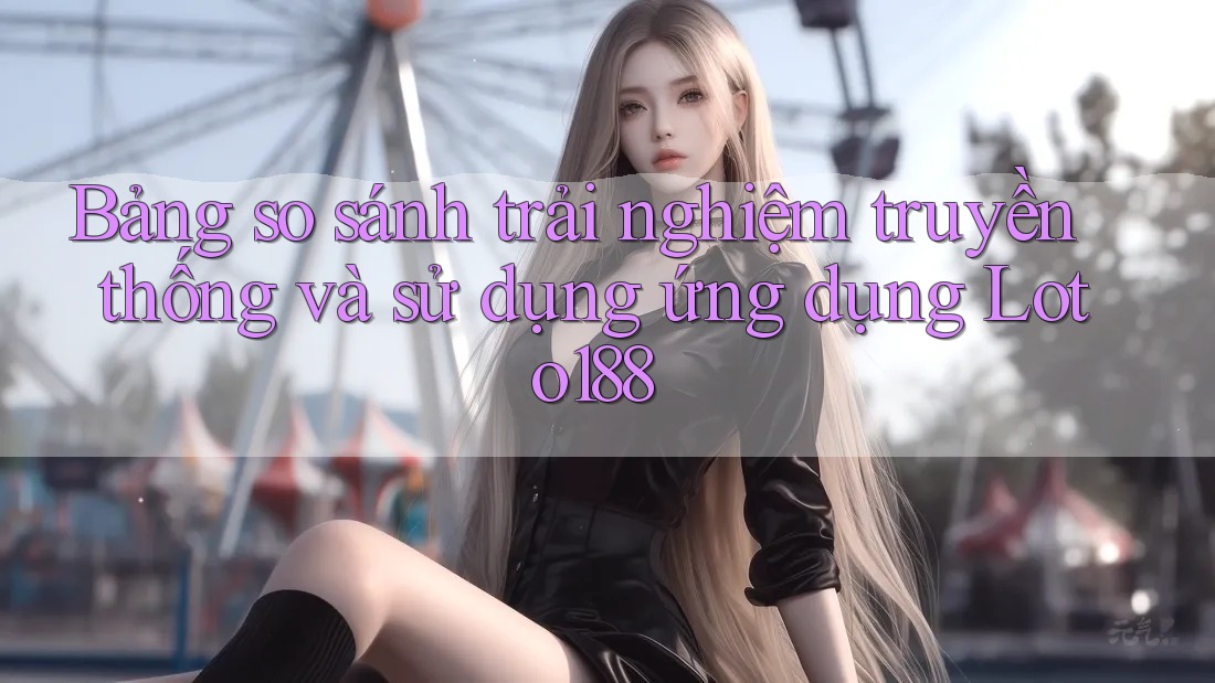 Bảng so sánh trải nghiệm truyền thống và sử dụng ứng dụng Loto188