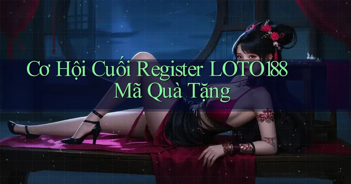 cơ hội cuối register loto188 mã quà tặng