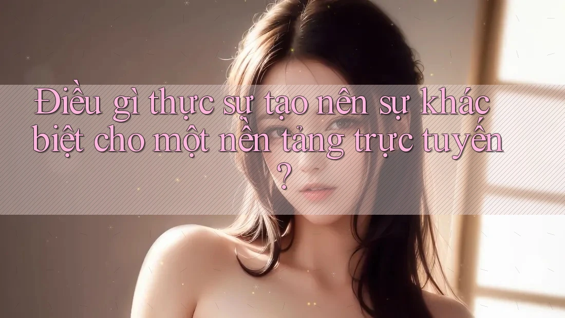Điều gì thực sự tạo nên sự khác biệt cho một nền tảng trực tuyến?