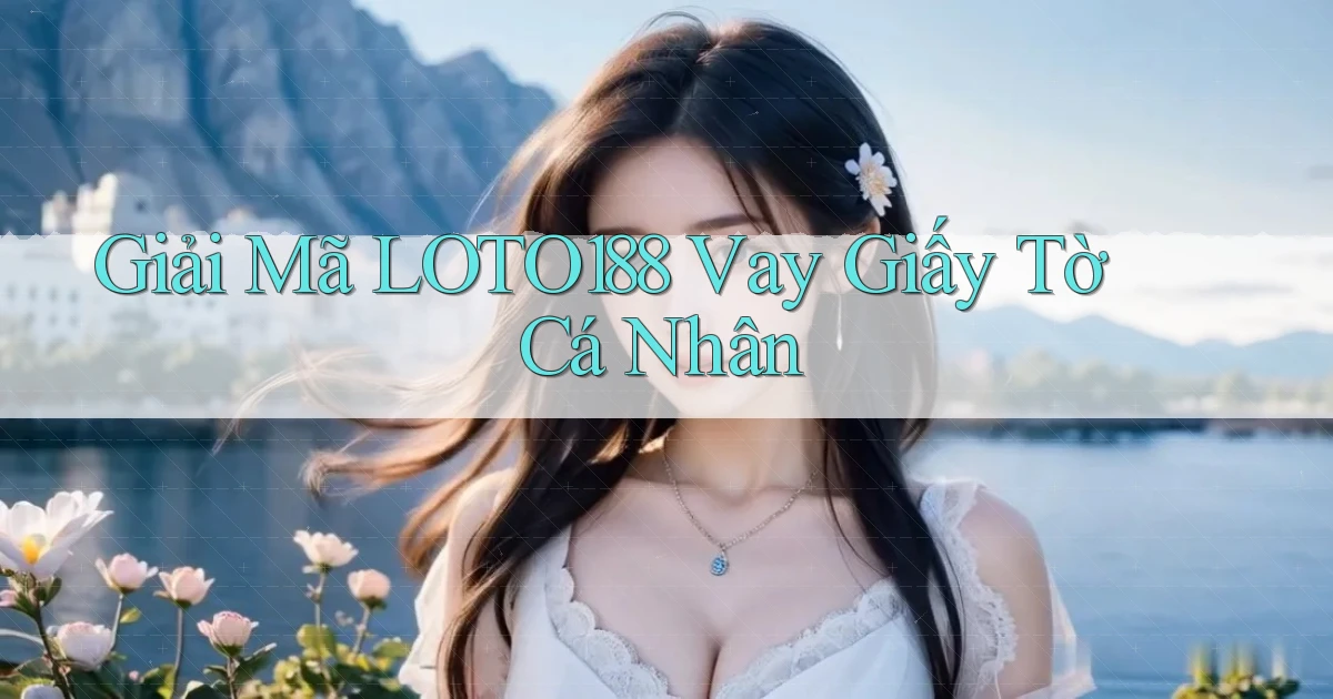 giải mã loto188 vay giấy tờ cá nhân