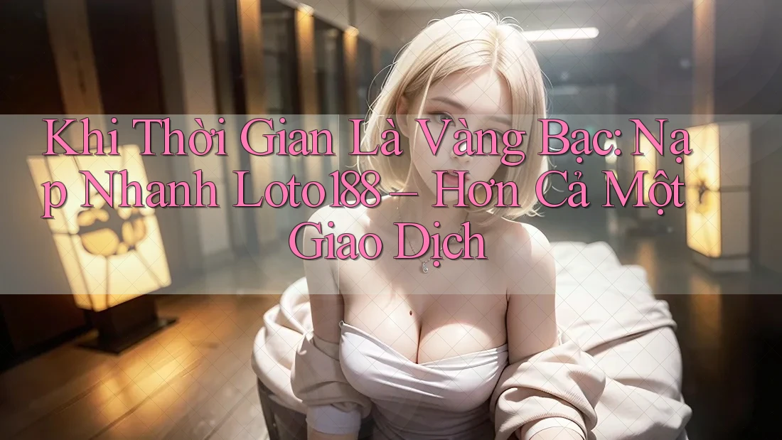 Khi Thời Gian Là Vàng Bạc: Nạp Nhanh Loto188 – Hơn Cả Một Giao Dịch