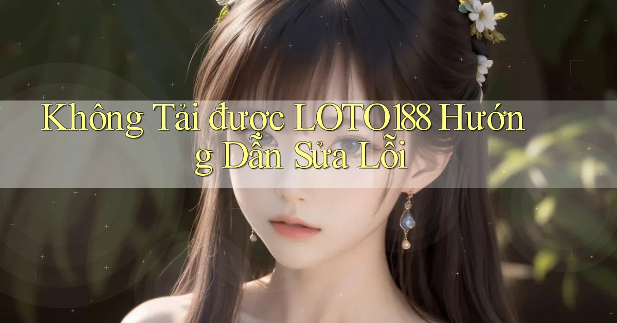 không tải được loto188 hướng dẫn sửa lỗi
