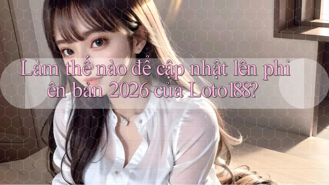 Làm thế nào để cập nhật lên phiên bản 2026 của Loto188?