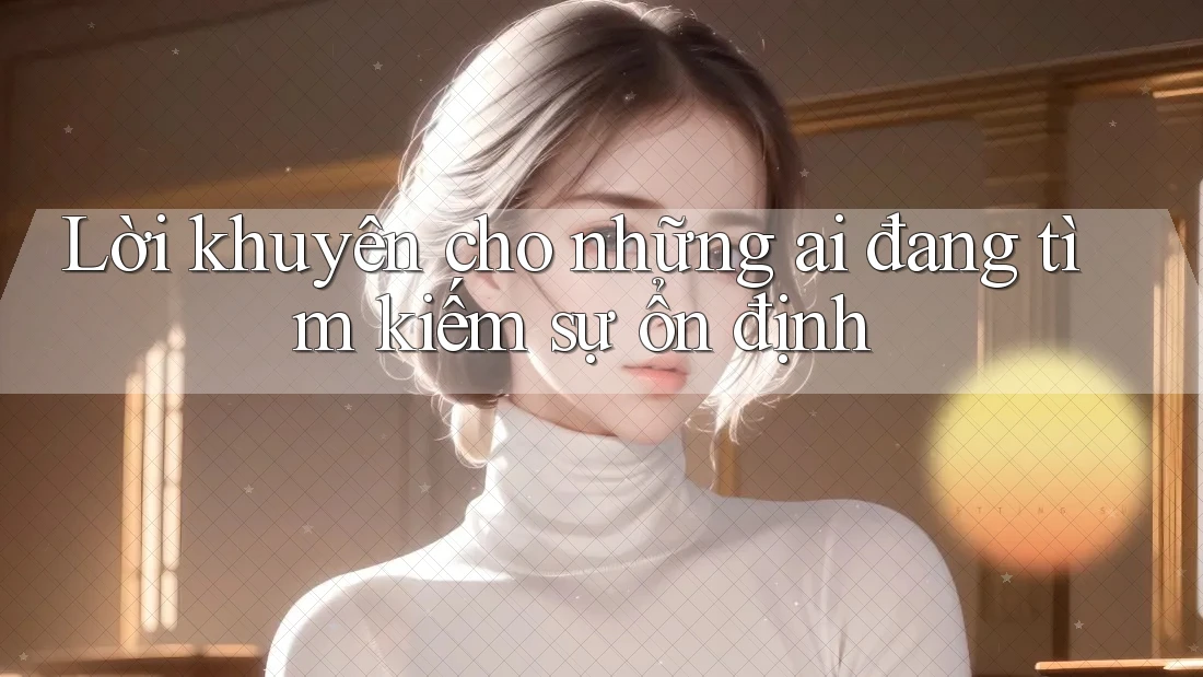 Lời khuyên cho những ai đang tìm kiếm sự ổn định