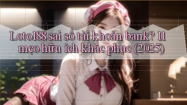Loto188 sai số tài khoản bank 11 mẹo hữu ích khắc phục (2025)