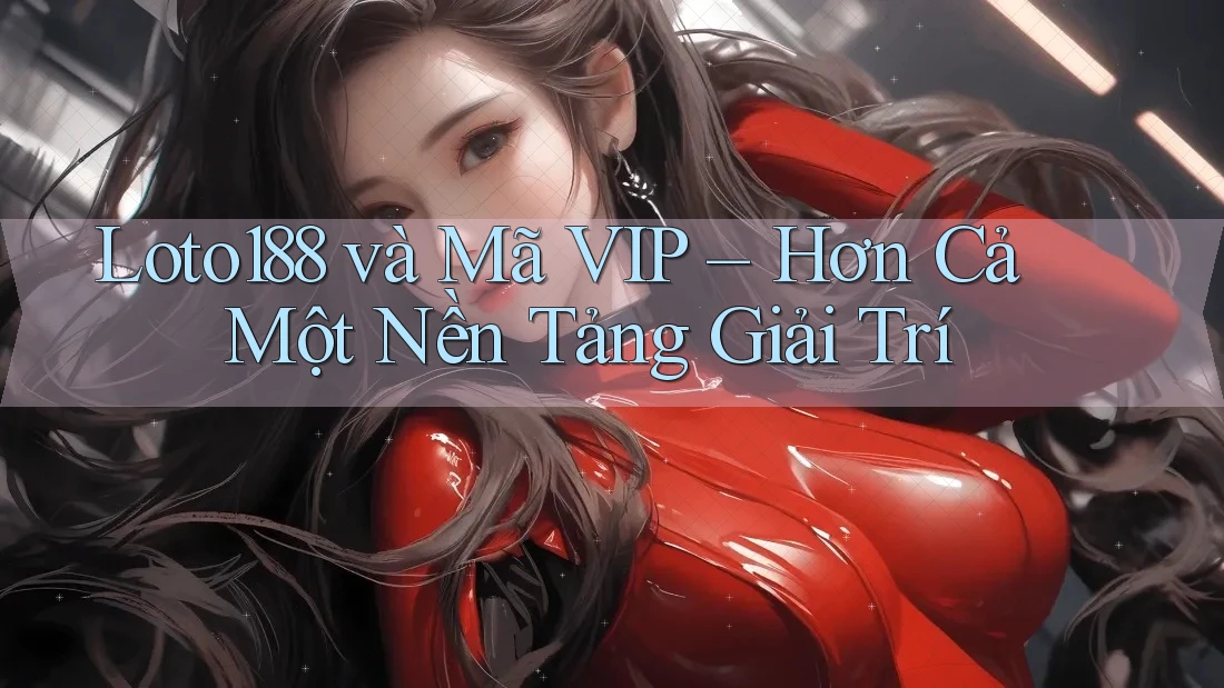 Loto188 và Mã VIP – Hơn Cả Một Nền Tảng Giải Trí