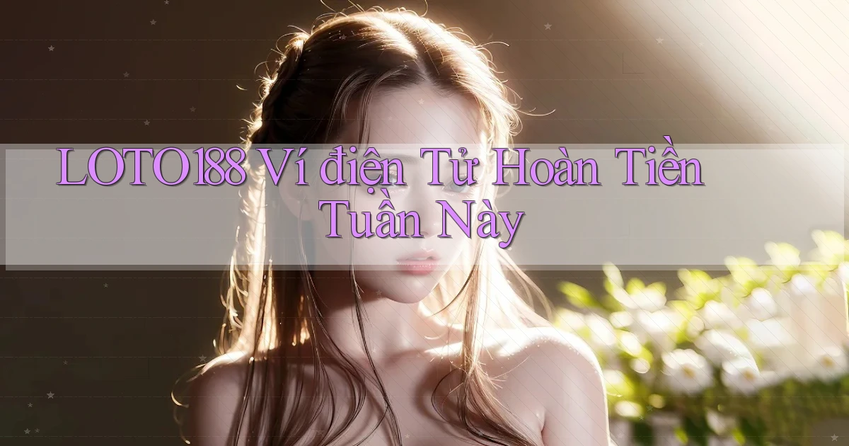 loto188 ví điện tử hoàn tiền tuần này