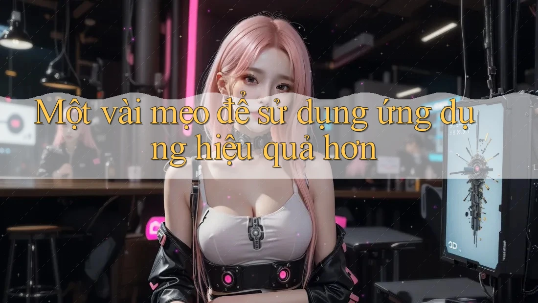 Một vài mẹo để sử dụng ứng dụng hiệu quả hơn