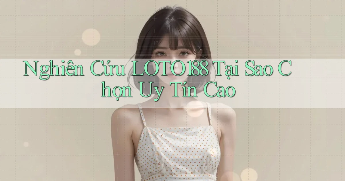nghiên cứu loto188 tại sao chọn uy tín cao