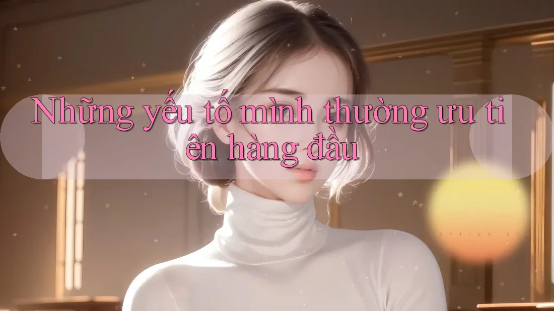Những yếu tố mình thường ưu tiên hàng đầu