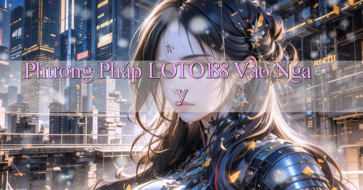 phương pháp loto188 vào ngay