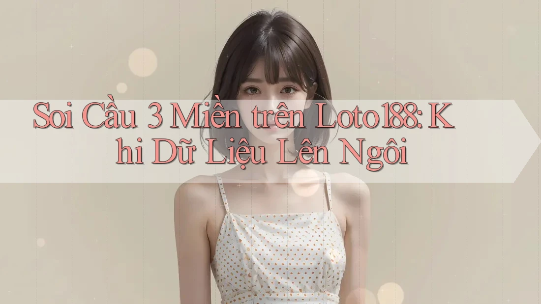 Soi Cầu 3 Miền trên Loto188: Khi Dữ Liệu Lên Ngôi