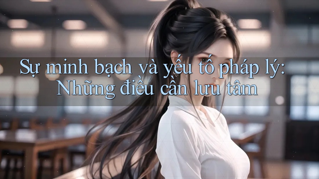 Sự minh bạch và yếu tố pháp lý: Những điều cần lưu tâm