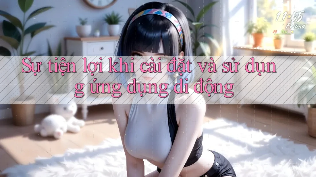 Sự tiện lợi khi cài đặt và sử dụng ứng dụng di động