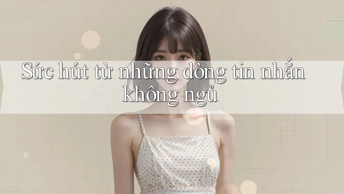 Sức hút từ những dòng tin nhắn không ngủ