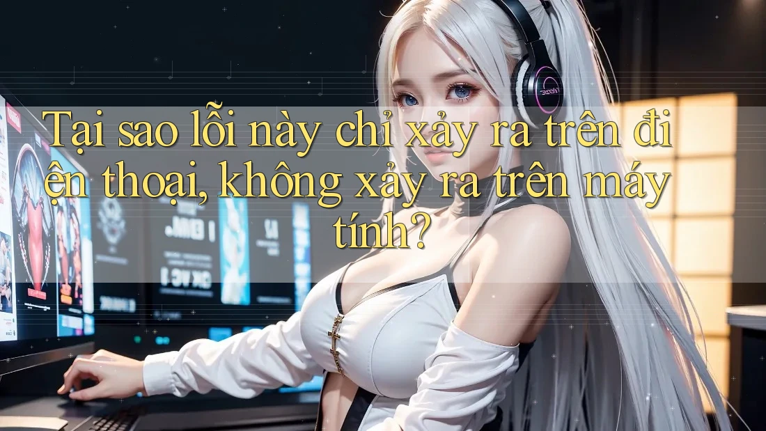 Tại sao lỗi này chỉ xảy ra trên điện thoại, không xảy ra trên máy tính? Tại sao lỗi này chỉ xảy ra trên điện thoại, không xảy ra trên máy tính?