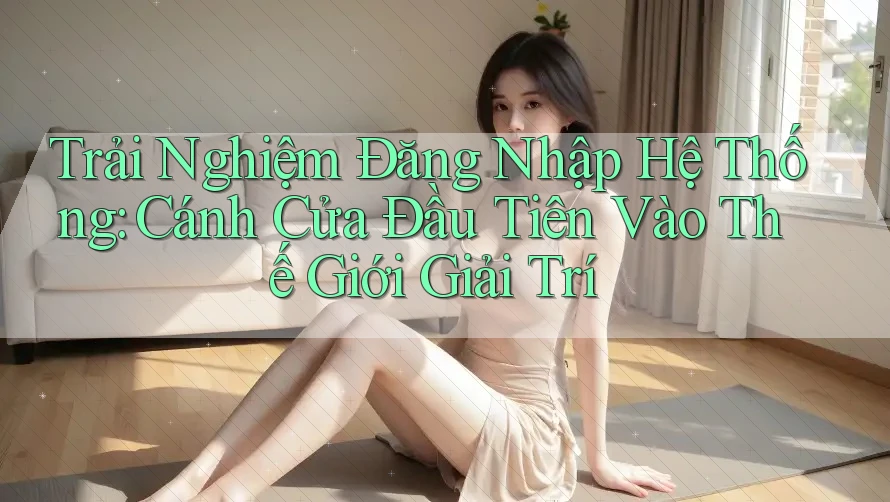 Trải Nghiệm Đăng Nhập Hệ Thống: Cánh Cửa Đầu Tiên Vào Thế Giới Giải Trí