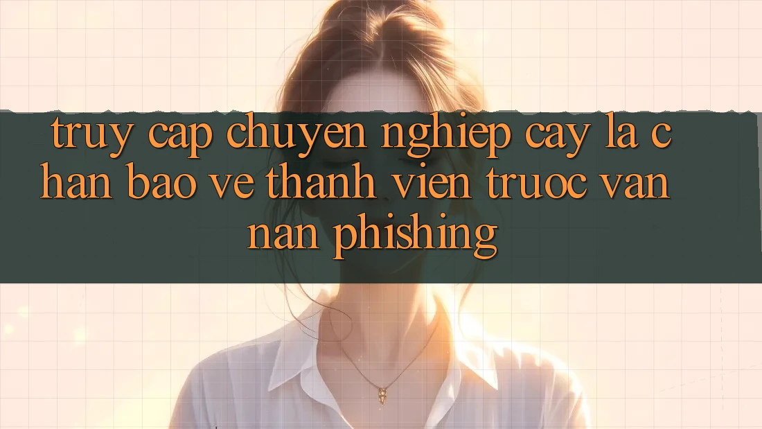 Truy Cập Chuyên nghiệp cậy: Lá Chắn Bảo Vệ Thành viên Trước Vấn Nạn Phishing